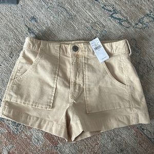 American eagle tan corduroy shorts super stretch